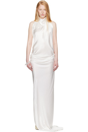 SSENSE Exclusive Bridal Capsule Halter Evening Midi Dress