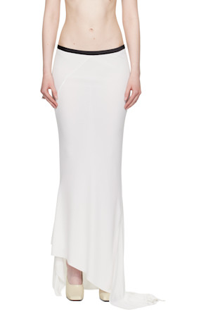 SSENSE Exclusive Bridal Capsule Asymmetric Fish Tail Maxi Skirt
