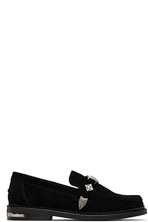 SSENSE Exclusive Black Metal Loafers