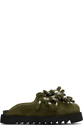Khaki Suede Loafers