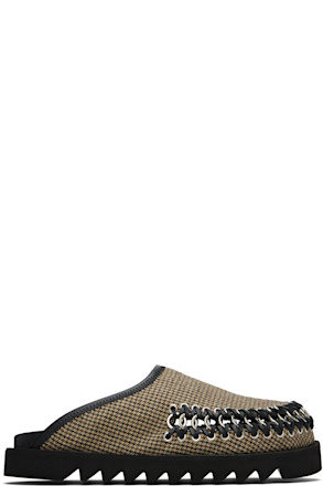 Brown Mix Plaid Loafers