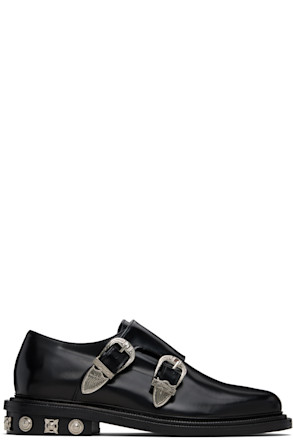 Black Double Monkstraps