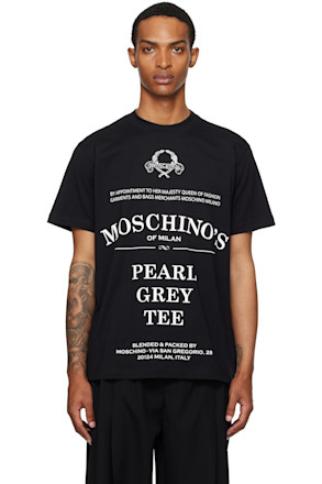 Black Printed Organic Cotton T-shirt