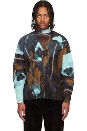 Blue & Brown Agate Sheer T-shirt