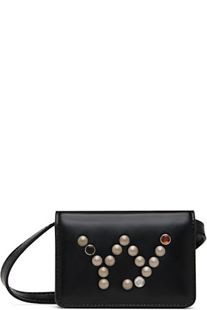 Black Micro Stud Wallet Bag