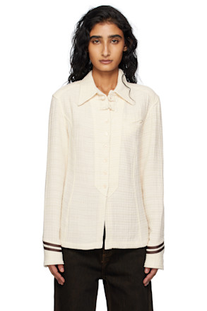 Beige Sailor Cuffs Shirt
