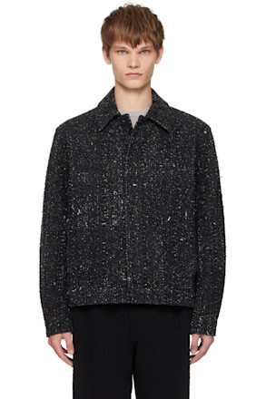 Black Towel Denim Jacket