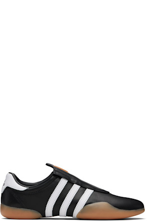 Black & White 'Adidas' Taekwondo Mei Sneakers