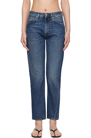 Blue Twisted Seam Jeans