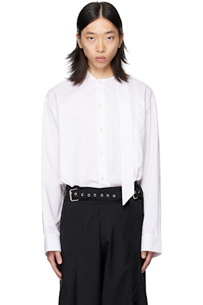 White Scarf Shirt