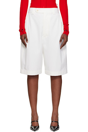Off-White Tab Detail Shorts