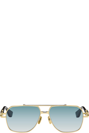 SSENSE Exclusive Gold KUDRU Sunglasses
