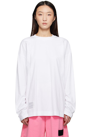 White Full Long Sleeve T-shirt