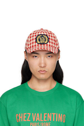 Red & White Patch Cotton & Wool Baseball Cap