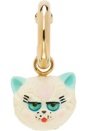 'Le Chat De La Maison' Clip-On Single Earring