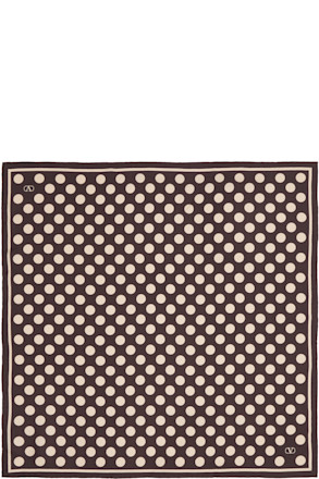 Brown & Beige Silk Scarf