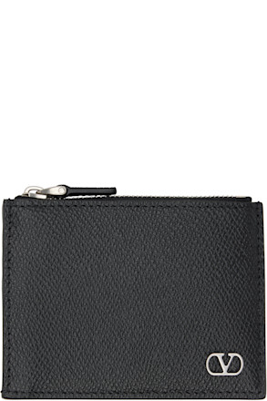 Black VLogo Signature Card Holder