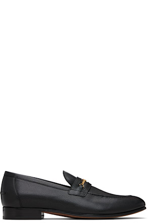 Black Vlogo Signature Kidskin Loafers