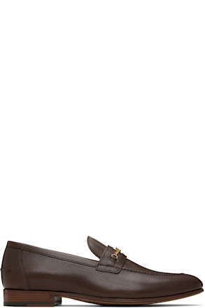 Brown VLogo Signature Kidskin Loafers