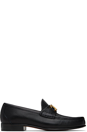 Black Vlogo Signature Buffalo Loafers