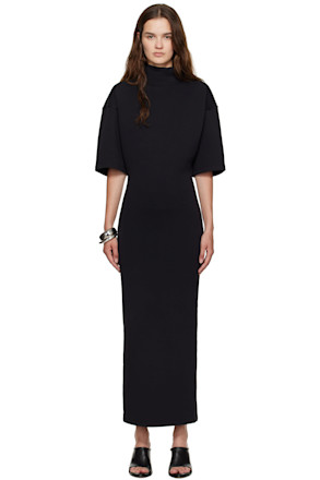 Black 'The JPG' Jersey Maxi Dress
