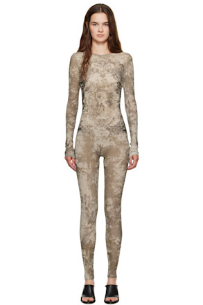 Beige 'The Médaillon' Jumpsuit