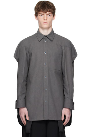 Gray Canvas Shirt