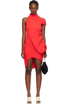 Red Knit 'As It Is' Minidress