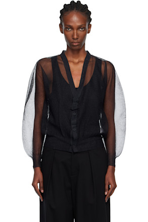 Black Encase Cardigan