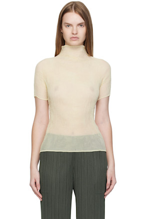 Off-White Chiffon Twist 3 Top