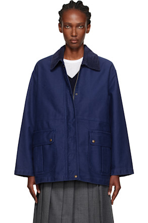 Blue Mole Skin Hunting Cotton Jacket
