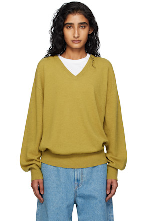 Green Puno V-Neck Sweater