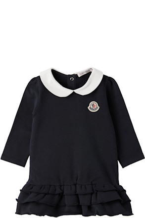 Baby Navy Ruffle Dress
