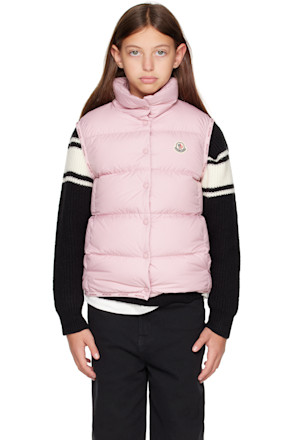 Big Kids Pink Badia Down Vest
