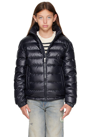 Big Kids Navy Brendann Hooded Down Jacket