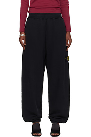 Black 6200004 Brushed Organic Cotton Fleece Lounge Pants
