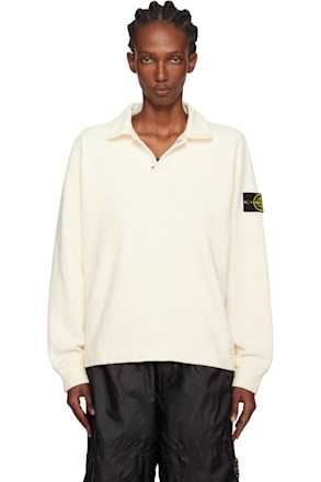 Off-White Vanisé Brushed Heavy Cotton Jersey Polo