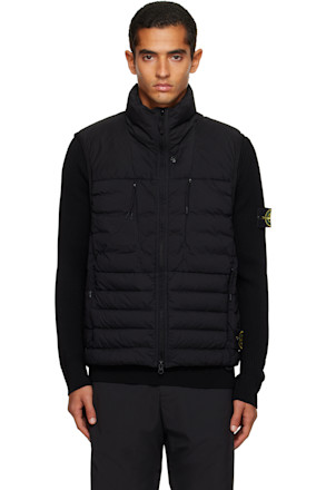 Black G100004 Seamless Tunnel Nylon Down-TC Vest