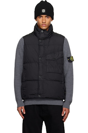 Black G100003 Crinkle Reps NY Down Vest