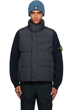 Navy G100003 Crinkle Reps NY Down Vest