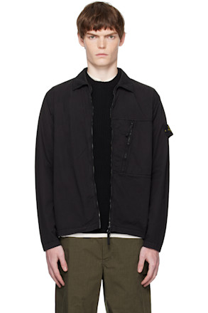 Black 1200003 Supima Cotton Twill Stretch-TC Jacket
