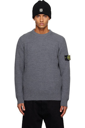 Gray 5100053 Full Rib Sweater