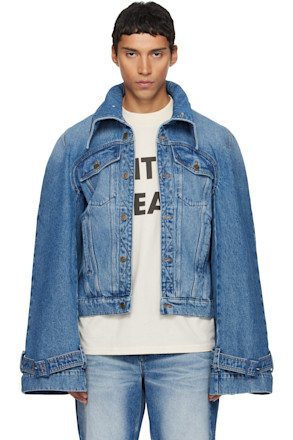 Blue Raglan Denim Jacket