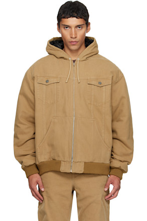 Beige Hooded Jacket
