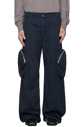 Navy Pocket Cargo Pants