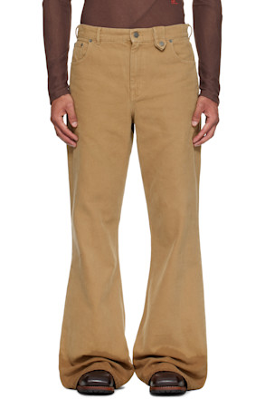Beige Samy Wide Leg Jeans