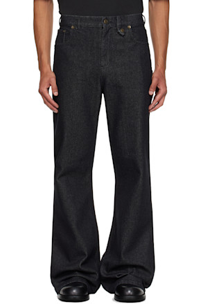 Black Samy Wide Leg Jeans