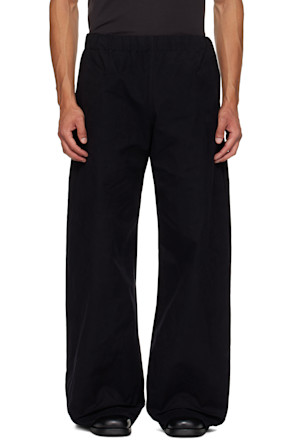 Black Drawstring Track Pants