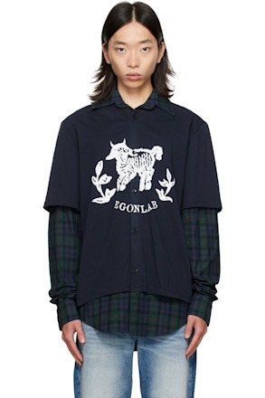 Navy Moutono Shirt