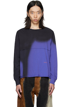 Black & Blue Lapped Long Sleeve T-shirt